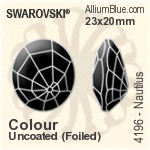 Swarovski Mystic Square Fancy Stone (4460) 10mm - Color With Platinum Foiling