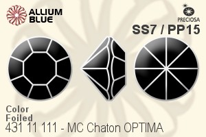 PRECIOSA Chaton O ss7/pp15 g.quartz G