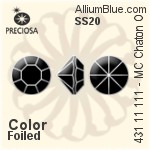 Preciosa MC Chaton (431 11 111) SS20 - Colour (Uncoated) With Golden Foiling
