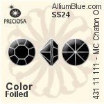 Preciosa MC Chaton MAXIMA (431 11 615) SS18 - Color With Dura™ Foiling