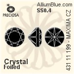 Preciosa MC Chaton MAXIMA (431 11 615) SS4.5 / PP10 - Clear Crystal Unfoiled