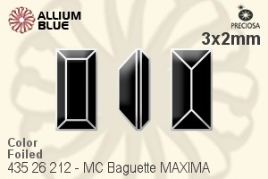 PRECIOSA Baguette MXM 3x2 violet DF