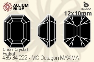 PRECIOSA Octagon MAXIMA 12x10 crystal DF