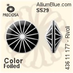 Preciosa MC Rivoli (436 11 177) SS29 - Color With Dura™ Foiling
