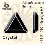 Preciosa プレシオサ MC マシーンカットTriangle Flat-Back Hot-Fix Stone (438 21 210) 6mm - クリスタル エフェクト