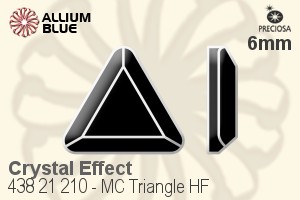 Preciosa MC Triangle Flat-Back Hot-Fix Stone (438 21 210) 6mm - Crystal Effect
