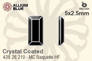 PRECIOSA Baguette MXM FB 5x2.5 cr. HF Aur