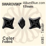 Swarovski Twister Fancy Stone (4485) 10.5mm - Color With Platinum Foiling