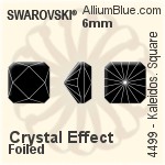Swarovski Kaleidoscope Square Fancy Stone (4499) 10mm - Color Unfoiled