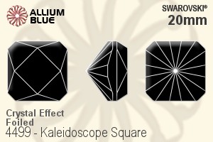 Swarovski Kaleidoscope Square Fancy Stone (4499) 20mm - Crystal Effect With Platinum Foiling