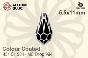Preciosa MC Drop 984 Pendant (451 51 984) 5.5x11mm - Color (Coated)