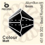 Preciosa プレシオサ MC マシーンカットビーズ Rondell (451 69 302) 5.7x6mm - クリスタル エフェクト