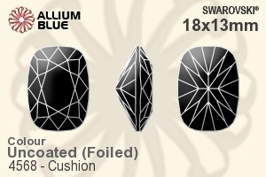 Swarovski Cushion Fancy Stone (4568) 18x13mm - Color With Platinum Foiling