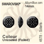 施華洛世奇 Solaris 花式石 (4678) 8mm - 顏色 白金水銀底