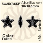 施華洛世奇 Starbloom 花式石 (4754) 18x18.5mm - 顏色 無水銀底