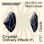 Swarovski Galactic Fancy Stone (4757) 14x8.5mm - Colour (Uncoated) Unfoiled