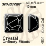 Swarovski Space Cut Fancy Stone (4854) 10mm - Crystal (Full Coated Effect) Unfoiled