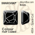 Swarovski Space Cut Fancy Stone (4854) 8mm - Crystal (Full Coated Effect) Unfoiled