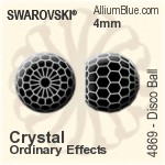 施華洛世奇 Disco Ball 花式石 (4869) 8mm - 顏色（半塗層） 無水銀底