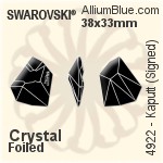 Swarovski Kaputt (Signed) Fancy Stone (4922) 38x33mm - Crystal Effect Unfoiled