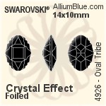 Swarovski Tilted Dice Settings (4933/S) 27mm - Plated