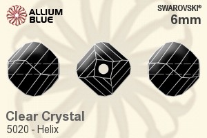Swarovski Helix Bead (5020) 6mm - Clear Crystal