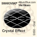 施華洛世奇 橢圓形 串珠 (5050) 14x10mm - 顏色