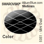 Swarovski Mini Oval Bead (5051) 10x8mm - Crystal Effect (Full Coated)