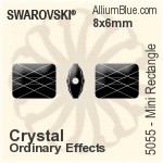 Swarovski Mini Rectangle Bead (5055) 10x8mm - Crystal Effect
