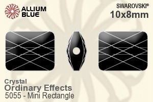 Swarovski Mini Rectangle Bead (5055) 10x8mm - Crystal Effect