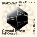 Swarovski Bicone Bead (5328) 5mm - Crystal Effect (Full Coated)
