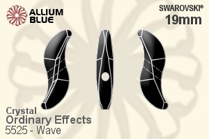 Swarovski Wave Bead (5525) 19mm - Crystal (Ordinary Effects)