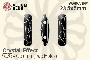 Swarovski Column (Two Holes) Bead (5535) 23.5x5mm - Crystal Effect
