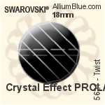 Swarovski Twist Bead (5621) 14mm - Clear Crystal With Crystal Print