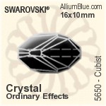 Swarovski Cubist Bead (5650) 16x10mm - Crystal Effect