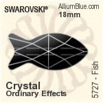 Swarovski Fish Bead (5727) 14mm - Color