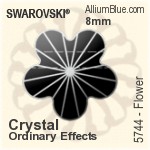 施華洛世奇 圓形 (Half Drilled) (5818) 4mm - 水晶珍珠