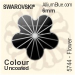 Swarovski Flower Bead (5744) 6mm - Clear Crystal