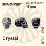 スワロフスキー Skull ビーズ (5750) 13mm - カラー