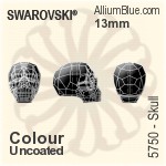 スワロフスキー Skull ビーズ (5750) 19mm - クリスタル