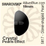 施華洛世奇 Dome-shaped 珍珠 (5817) 10mm - 水晶珍珠