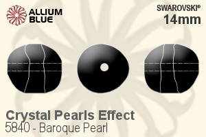 施華洛世奇 Baroque 珍珠 (5840) 14mm - 水晶珍珠