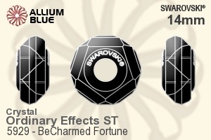 施華洛世奇 BeCharmed Fortune 串珠 (5929) 14mm - 白色（半塗層） 鋼