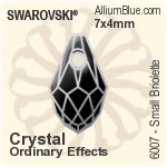 スワロフスキー XIRIUS ラインストーン ホットフィックス (2078) SS16 - カラー 裏面シルバーフォイル