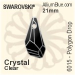 施華洛世奇 Star 花式石 (4745) 10mm - 白色（半塗層） 白金水銀底