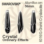 Swarovski Grand Crystalactite (Partly Frosted) Pendant (6016/G) 56mm - Crystal Effect PROLAY