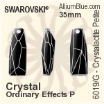 施华洛世奇 Crystalactite Petite (局部磨砂) 吊坠 (6019/G) 35mm - 透明白色