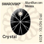 Swarovski XILION Oval Pendant (6028) 12mm - Clear Crystal