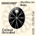 スワロフスキー XILION Oval ペンダント (6028) 8mm - クリスタル エフェクト PROLAY