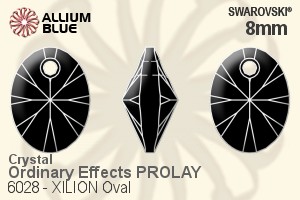 Swarovski XILION Oval Pendant (6028) 8mm - Crystal Effect PROLAY